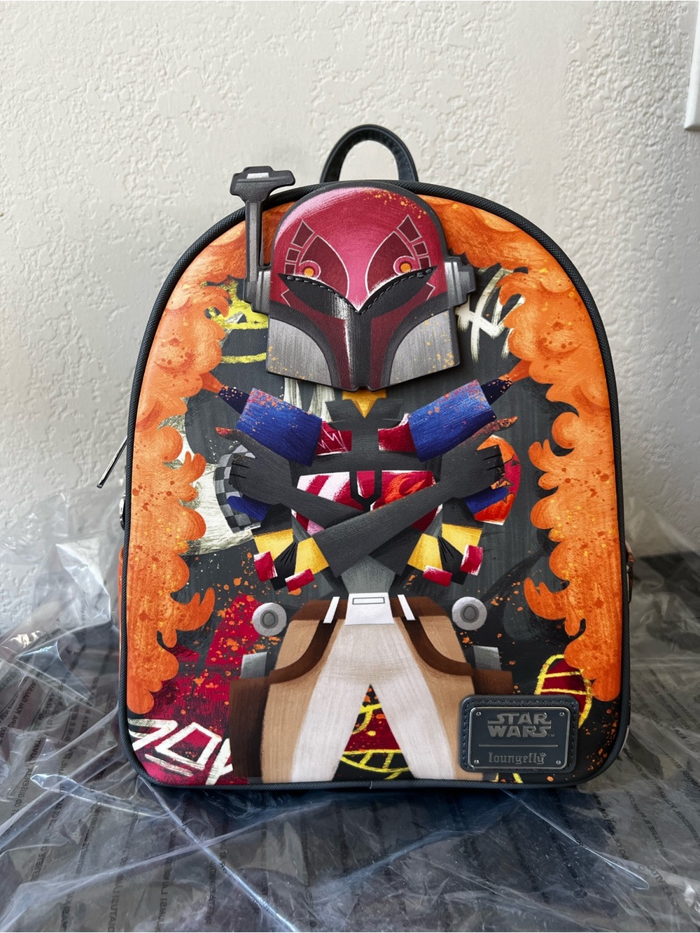 Loungefly Star Wars Rebels Sabine Spray Paint Mini Backpack Mandalorian - NWT